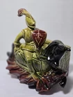 Rare "Hull USA 55" Ceramic Planter Knight on Horseback Mid-Century