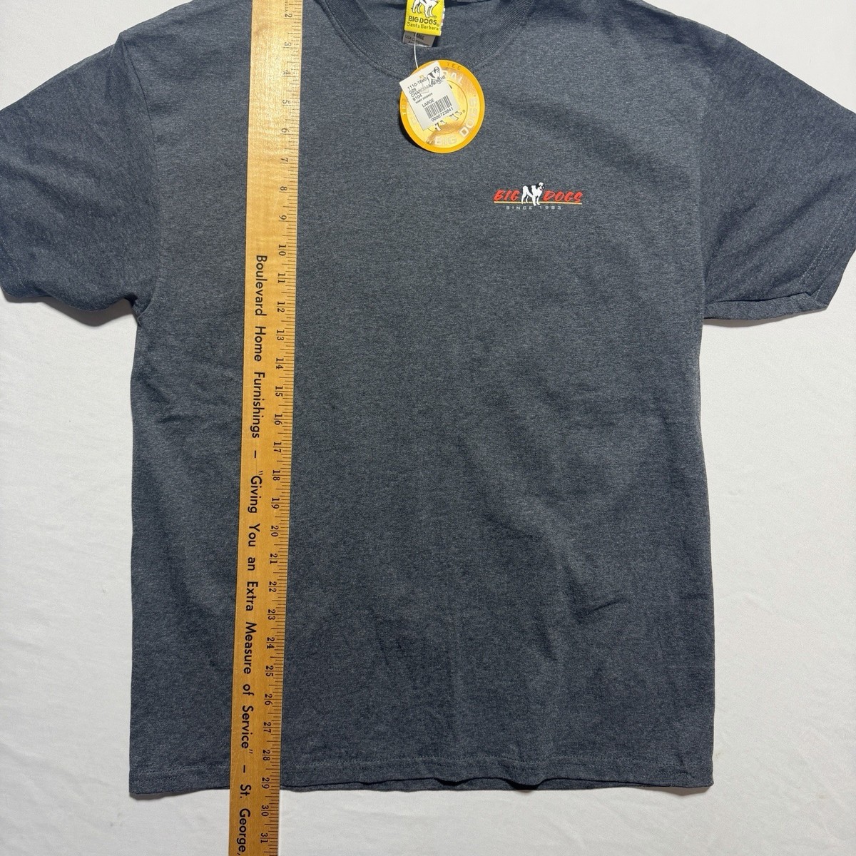 Big Dogs Hairy Dogison Hog Wild Parody Tee Mens Large Deadstock NWT View 2