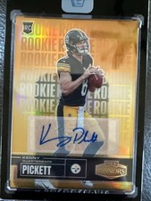 2022 Panini Honors Kenny Pickett #63 Orange Signatures /25 (AU, RC)