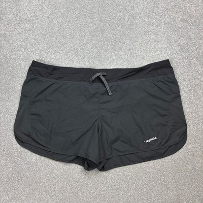 Patagonia Shorts Damen Large schwarz 3'' Schrittlänge Strider Wandern Trailrun...