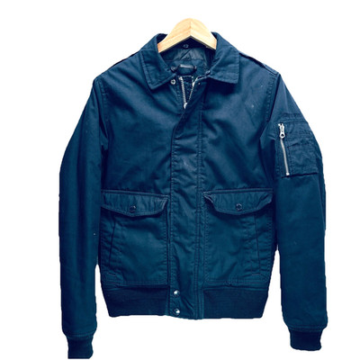 Schott NYC CWU-R Fliegerjacke Herren Small Navy Bomber abnehmbarer Kragen Militär
