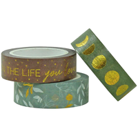 Papierdrachen 3 Rollen Washi Tape - Motivation - Klebeband Zum Dekorieren Von Bu