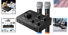 Wireless Karaoke Mixer System with Dual Mics Ideal for Parties  G2U