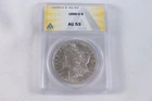 NobleSpirit Morgan SILVER Dollar 1888-O ANACS AU 53 SLIDER APPEARANCE