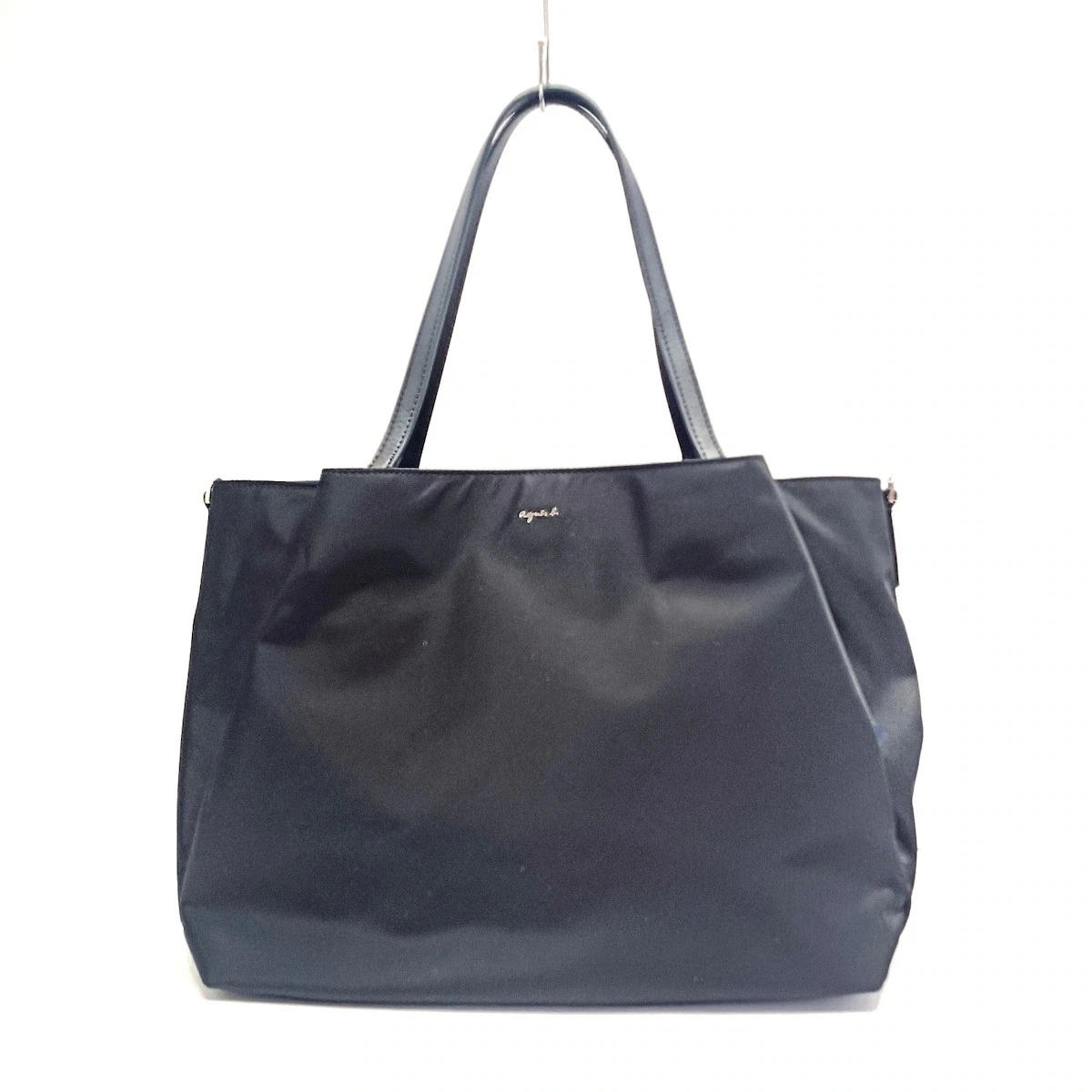 【agnes b】BLACK ENAMEL SHOULDER BAG 2946B agnes b】BLACK ENAMEL SHOULDER BAG 2946B