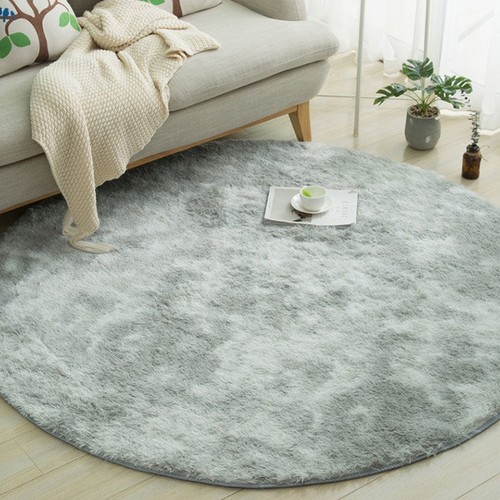 Round Shaggy Rugs Non Slip Hallway Runner Rug Bedroom Living Room Carpet - Picture 22 of 118