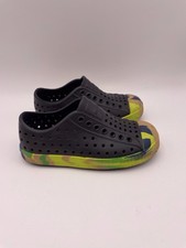 Native Jefferson Slip On Water Shoes Black Camo Green Yellow Toddler 9