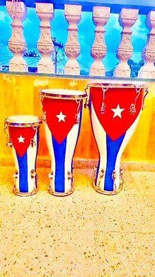 Cuban Bata Drums Set Of 3 