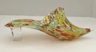 Vintage Murano Style Italian Art Glass Slipper High Heel Shoe Multicolor SALE!