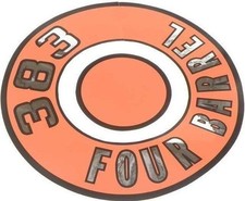 Orange 383 Four Barrel Air Cleaner Lid Decal For 1966-1970 Road Runner Satellite
