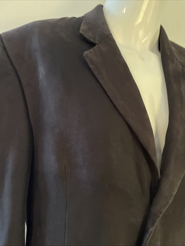 J. Riggings Collection Black Velvet Polyester Jacket 42R - Picture 3 of 6