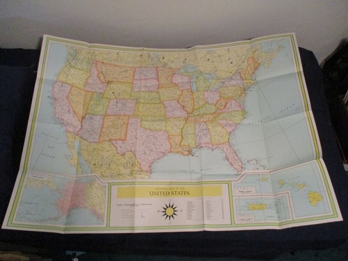 3 Giant Wall Maps Solar System & Outer Space 1959 Book Enterprises World Map USA - Picture 9 of 12