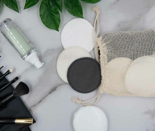 Reusable Bamboo Cotton Washable Make Up Remover Pads Waste Vegan Organic Black - Picture 34 of 151