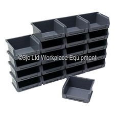 NEW British Made 100% Recycled Plastic Parts Storage Bins Boxes Box 20 x Size 1