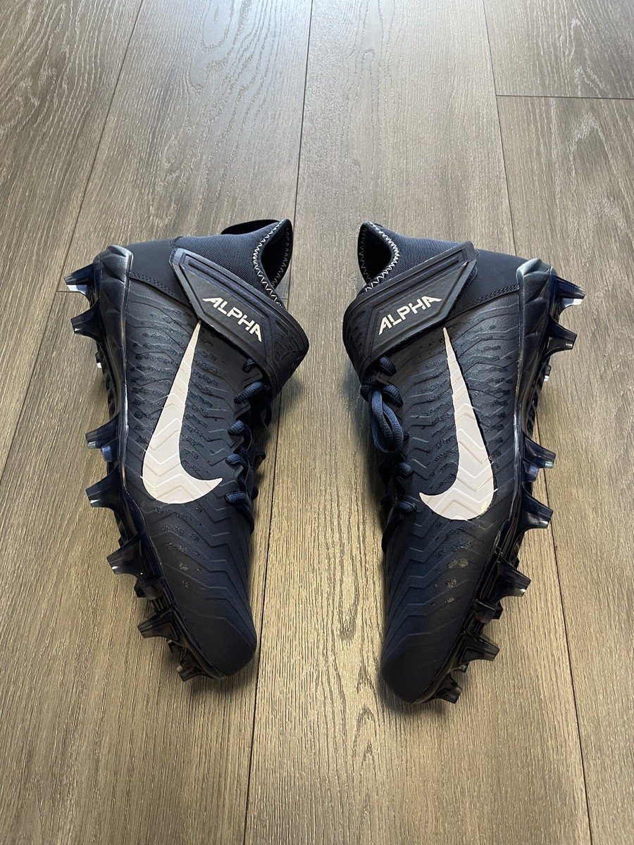 Nike Alpha Menace Pro 2 Football Cleats Navy Blue Size 12 Mens