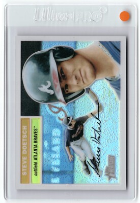 2005 Topps Heritage Chrome Refractor #THC70 Steve Doetsch /556 (RC) ATL BRAVES