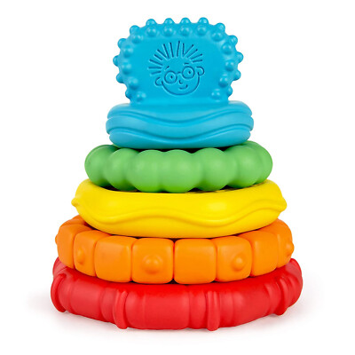 Baby Einstein 12356 Stack & Teethe, Beißring-Set mit unterschiedlichen Strukture