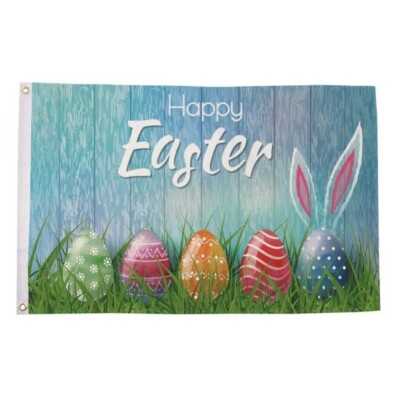 Frohe Ostern Eier 5 Fuß x 3 Fuß Flagge *VERKAUFSPREIS*