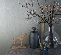 Vliestapete Marburg Einfarbig Textil Struktur Grau Metallic 58432 (4,08€/1Qm)