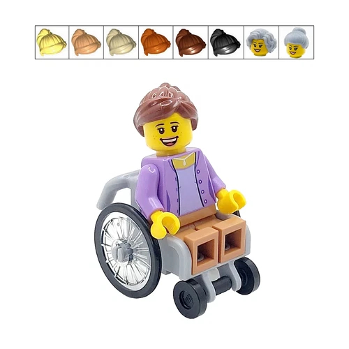 Genuine LEGO® Wheelchair Gift Disabled Female Minifigure Patient Mothers Day