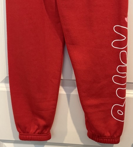 Bluey Red Fleece Jogger Sweatpants Pants Valentine Holiday Girls 6-6X NWT NEW - Picture 8 of 13