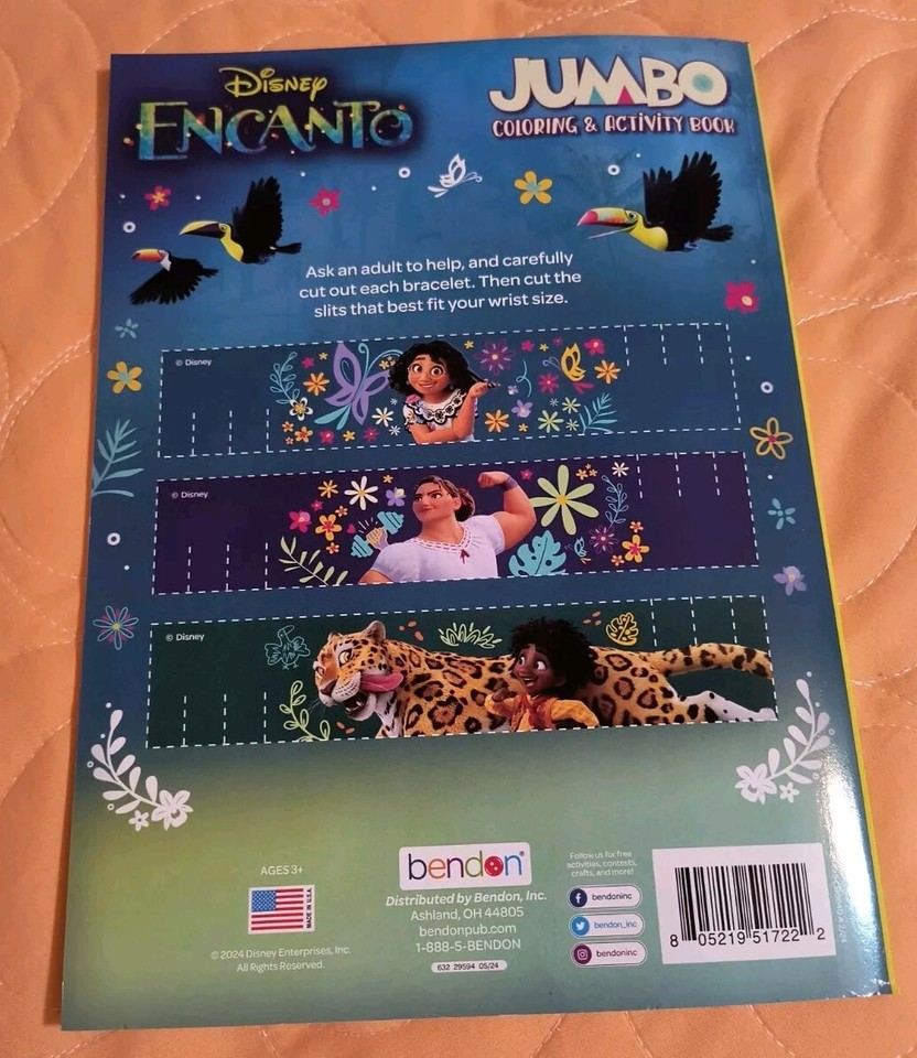 Disney Encanto Jumbo Coloring & Activity Book with Tear/Share Pages ...