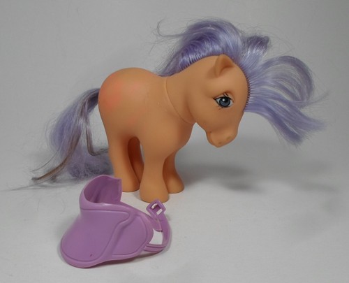 MLP VTG G1 GREEK EL GRECO MY LITTLE PONY MELENIA PEACHY 4.5'' FIGURE w/ SADDLE - Picture 8 of 14
