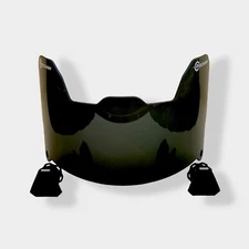 Precision Football Helmet Visor, Midnight Black