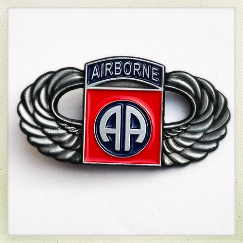 US 82nd Army Airborne Silver Wings Pin Badge WW2 WWII New