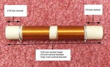 Yaesu FL2100 Metric Ceramic Form Plate Choke 175uH 135mm by 20mm  metric thread