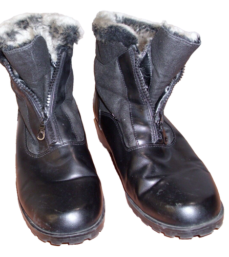 Boots ST Johns Bay SZ 10 M Style 028-1814 Ankle Boots with Fur Black NEW - Picture 5 of 17