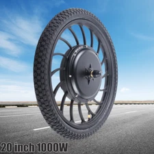 20" Front Wheel Electric Bicycle Conversion Kit Motor Hub E Bike 1000W 48V