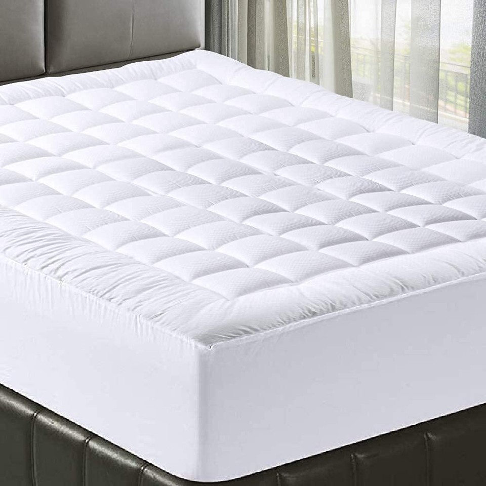 MATBEBY Bedding Quilted Fitted RV Short Queen Mattress Pad Cooling