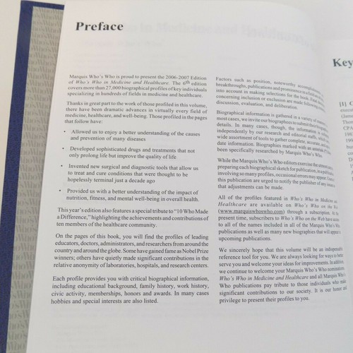 Marquis ~ Who'sWho In Medicine And Healthcare ~ 6th Edition ~ 2006-2007 - Picture 9 of 10