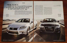 AUDI A6 3.0T and LEXUS GS350 MAGAZINE ARTICLE...