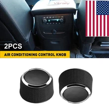 2x Knobs For 2007-2014 CHEVY TAHOE Rear Seat Audio Air Heater A/c Control Unit