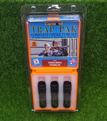 Carlson's Trap Pak 12GA Savage/Stevens 555, Mod/Full/Extra Full Choke Set #17216