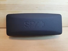SPY+ Eyeglass Optical Case - Plus Cleaning Cloth, Color Matt Black Faux Leather