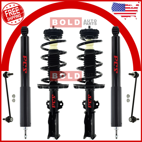 Front & Rear Complete Struts & Sway Bar 6PCS Set For 20102016 Cadillac SRX V6 eBay