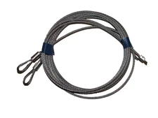 1/8 x 101.75" Torsion Cables 7' Garage Door Lope Puck End Spring Galvaniz Steel 