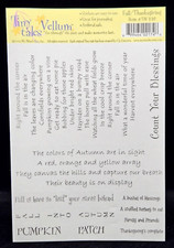 My Mind's Eye FALL/THANKSGIVING Tiny Tales Vellum Stickers Quotes FREE SHIP