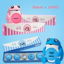 Volvik Vivid Career Toad Long 4-hole Golf Ball Set 3PC Golf Ball Ball Marker