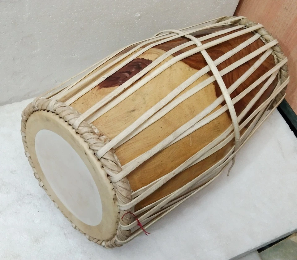 INSTRUMENTO DE PERCUSSÃO DE MÚSICA CLÁSSICA DO NORTE DA ÍNDIA PAKHAWAJ PARA PROFISSIONAIS - Imagem 3 de 4