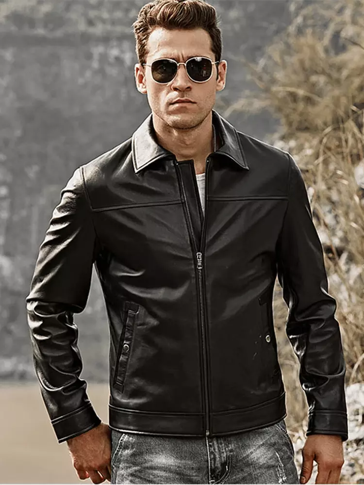 Mixed Material Leather Teddy Blouson - Men - Ready-to-Wear