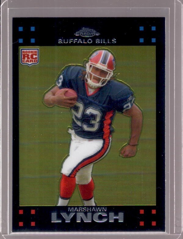 MARSHAWN LYNCH 2007 Topps Chrome #TC182 Rookie RC