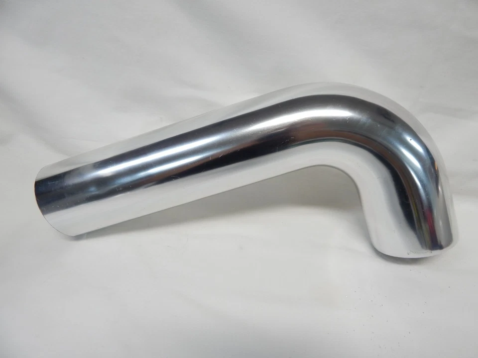 3" OD Aluminum Cold Air Intake Plumbing Tube 76mm CAI Pipe 14" Long 90 Deg Bend - Image 3 of 4