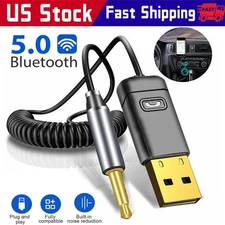 Wireless USB Bluetooth 5.0 Audio Transmitter Receiver Adapter For PC TV Car LOT