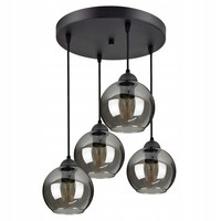 Luxolar Led Pendelleuchte 4 Flammig, Deckenlampe Schwarz E27 60W - HäNgelampe