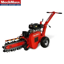 MechMaxx 420cc TCR1500 15HP E-Start Trencher 24'' Trench Depth/4'' Trench Width/