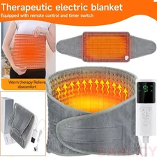 9 Modes Electric Heat Pad Adjustable Heating Belt Warmer Waist Back Pain Relief
